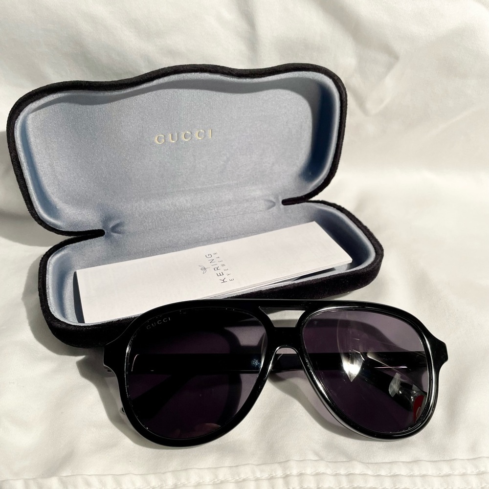 Gucci men's black sunglasses